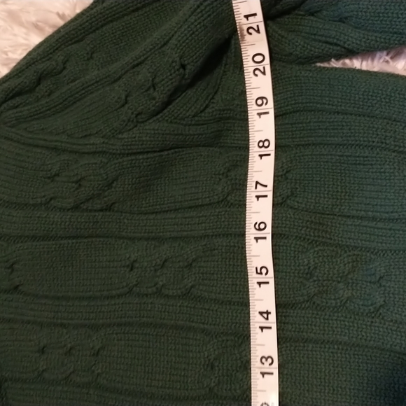 Lodge Classics woman's size M long sleeve turtleneck cotton vtg knitted sweater - Picture 5 of 10